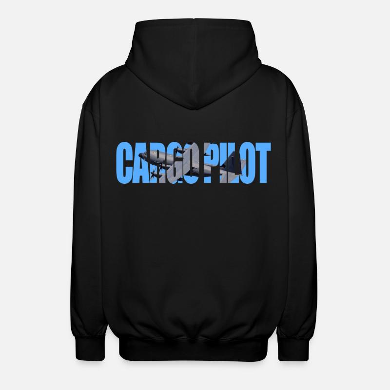 Cargo Pilot C-130 - Unisex Hooded Jacket - black
