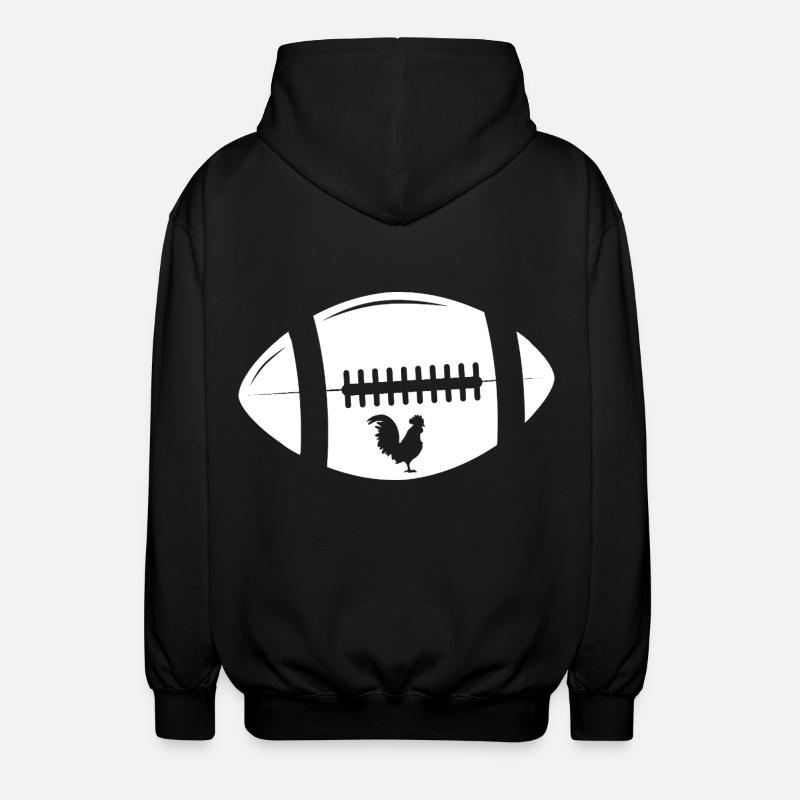 Rugby - Unisex Kapuzenjacke - Schwarz