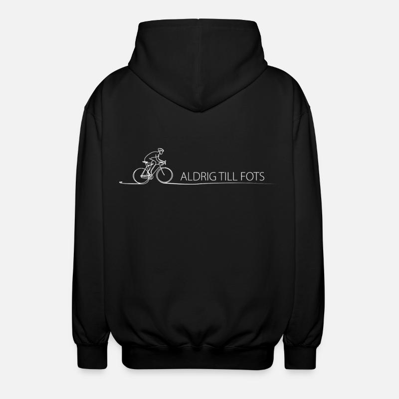 Radfahrer Spruch Geschenkidee Fahrrad - Unisex Kapuzenjacke - Schwarz