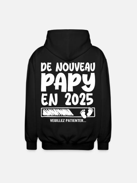 Grandpa again in 2025 - Unisex Hooded Jacket - black