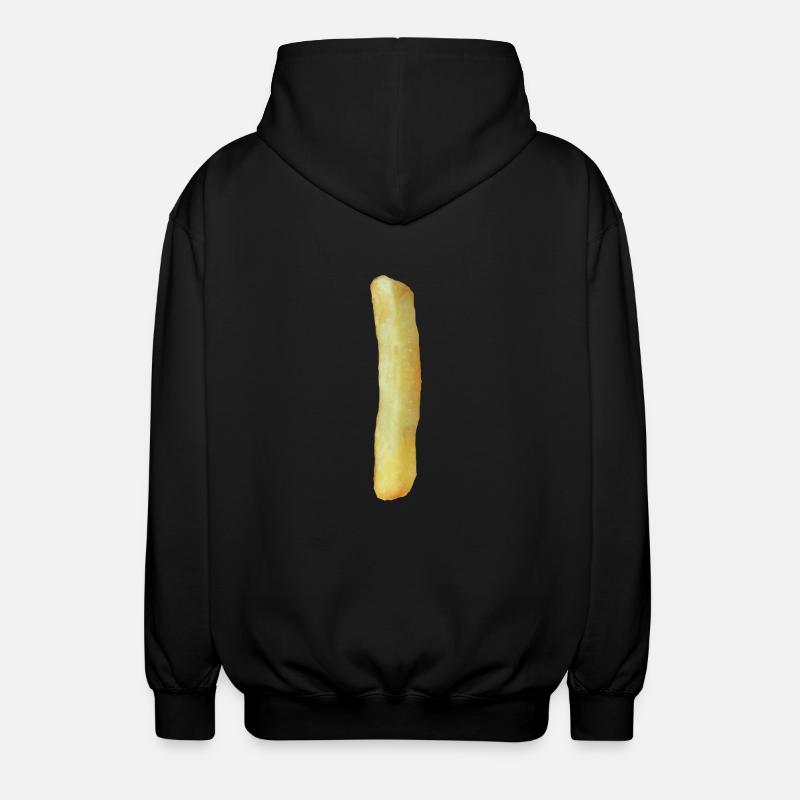Frites un - Veste à capuche unisexe - noir