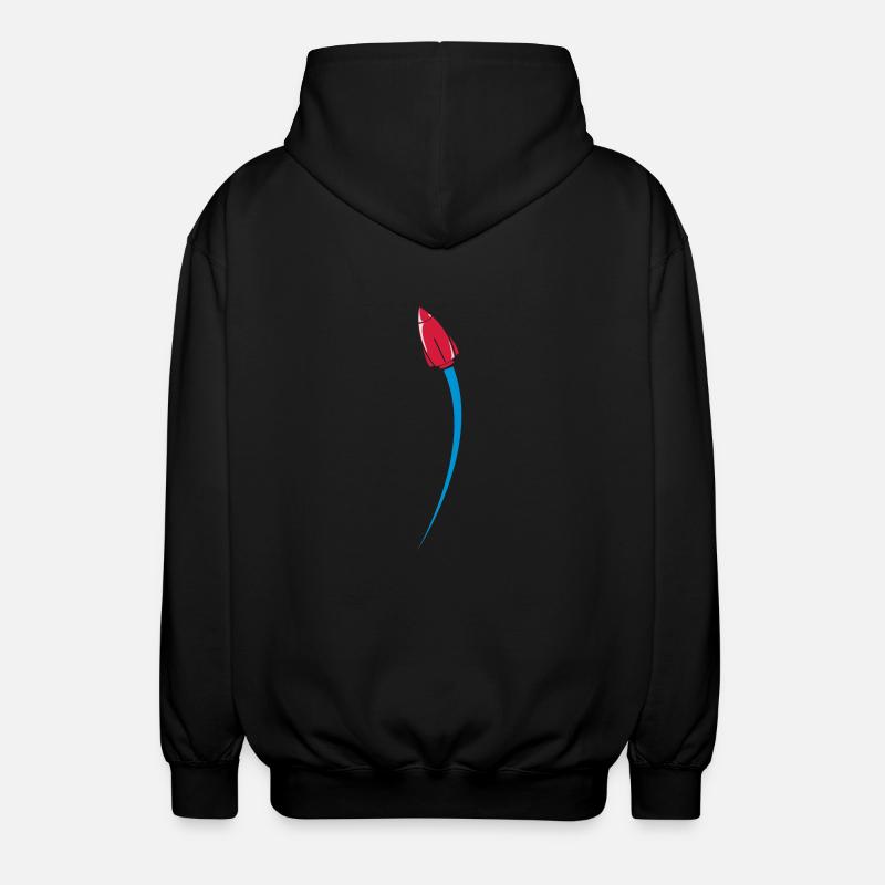rocket - Unisex Kapuzenjacke - Schwarz