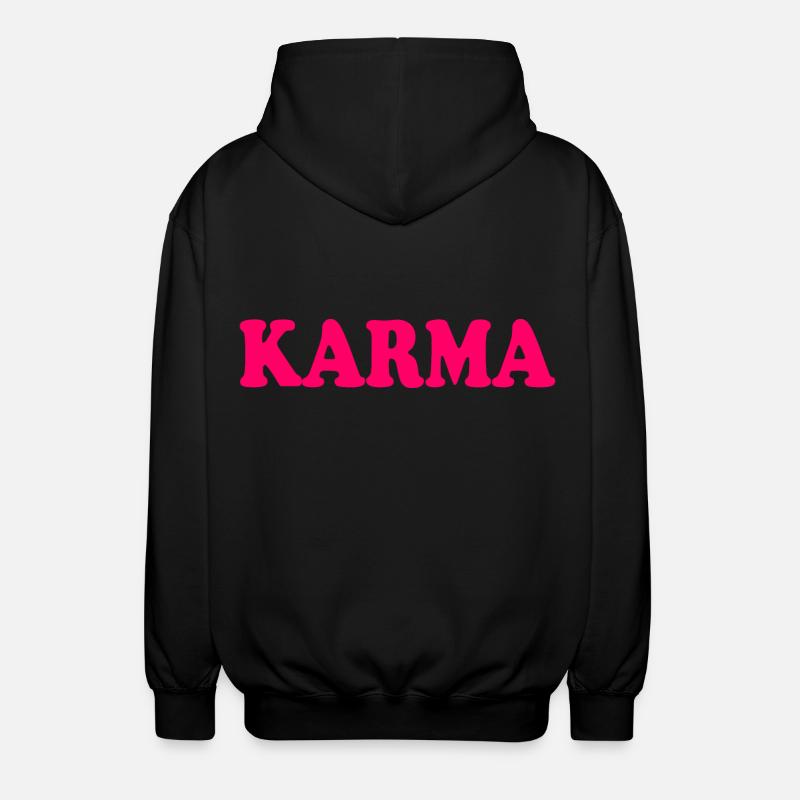 Karma - Unisex Kapuzenjacke - Schwarz