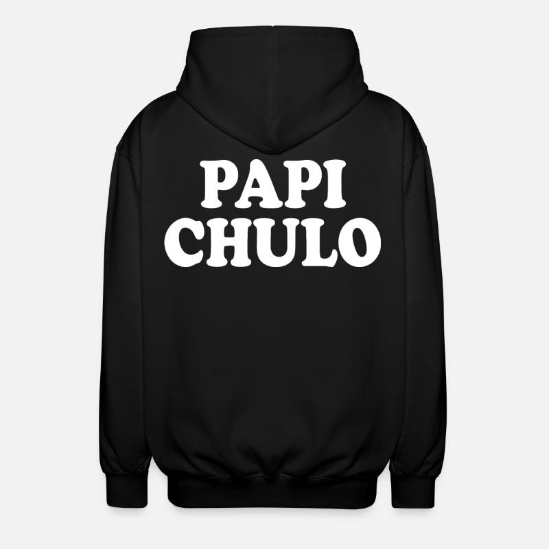 Papi chulo - Unisex Hooded Jacket - black