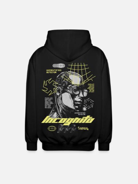 Urban Future – Futuristic Streetwear - Unisex Hooded Jacket - black