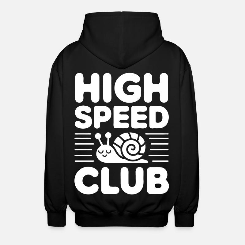 Turbo Schnecke Fun - Unisex Kapuzenjacke - Schwarz