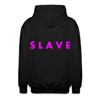 Slave - Unisex Kapuzenjacke - Schwarz - Hinten - AI Model Male 185 light (185cm)