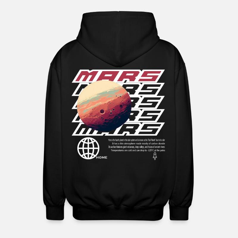 Mars - Veste à capuche unisexe - noir
