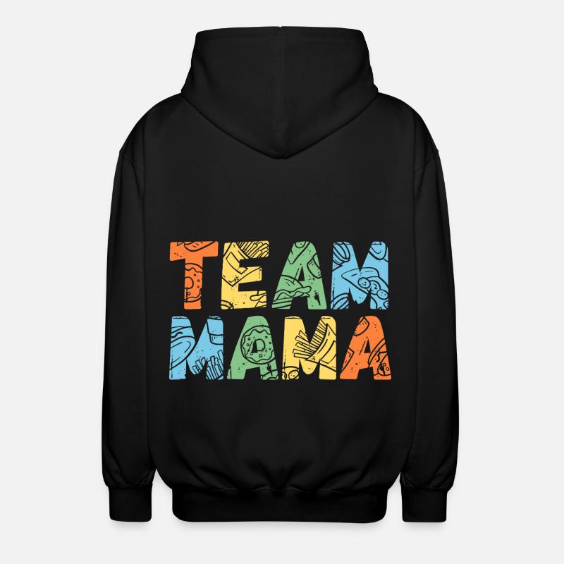 Mère Équipe Maman - Veste à capuche unisexe - noir