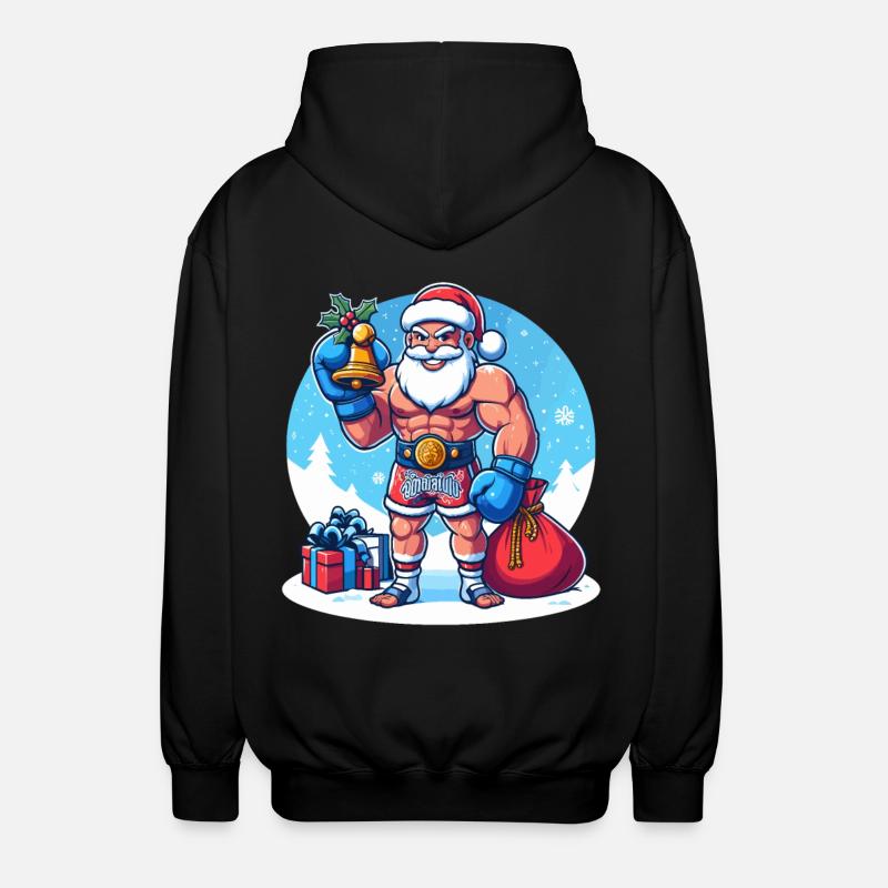 Muay Thai Noël - Veste à capuche unisexe - noir