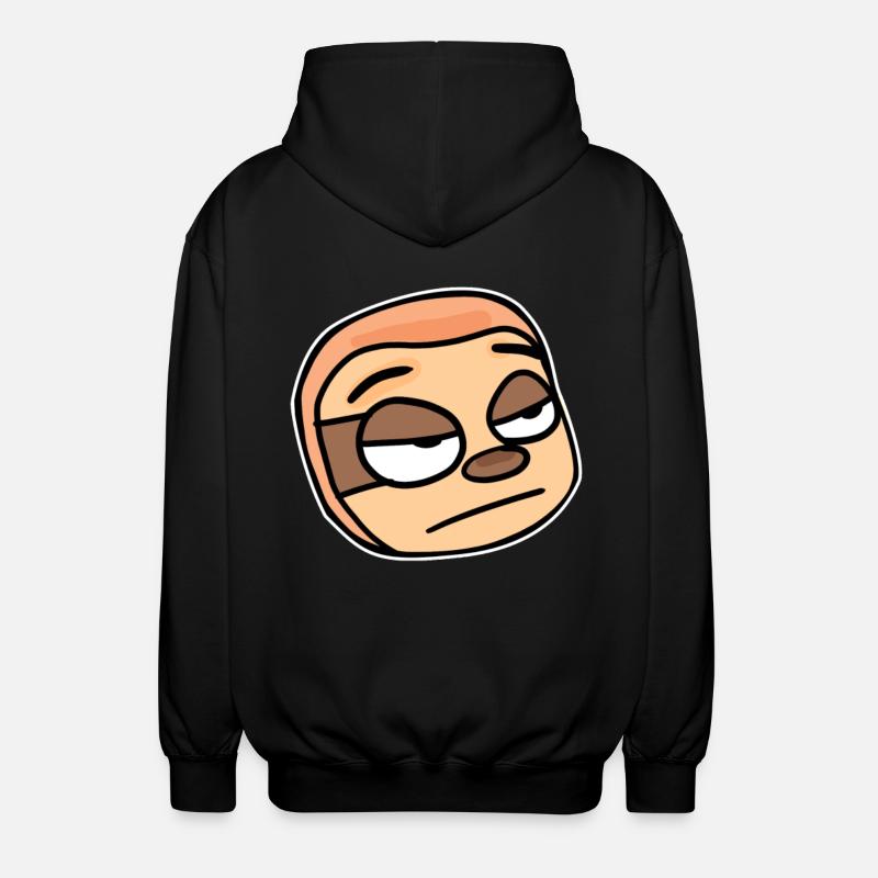 Faultier Kopf Tier - Unisex Kapuzenjacke - Schwarz