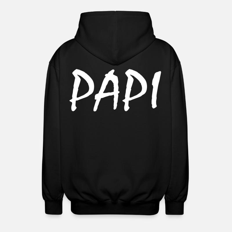 Papi - Unisex Kapuzenjacke - Schwarz