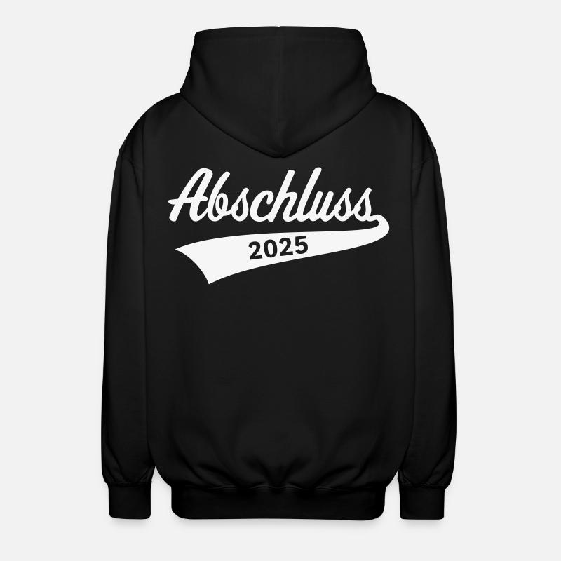 Abschluss 2025 (Schulabschluss / White) - Unisex Kapuzenjacke - Schwarz