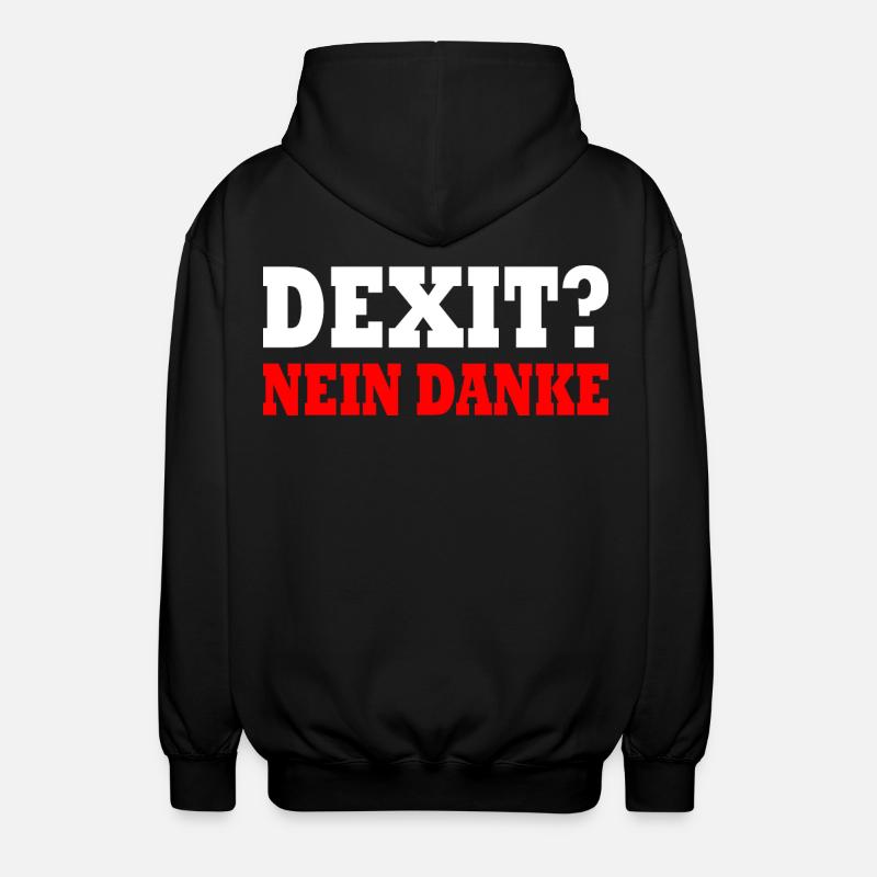 Dexit non merci - Veste à capuche unisexe - noir