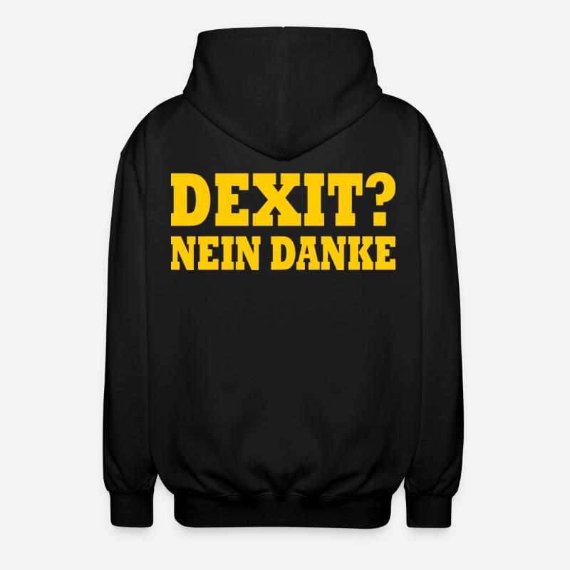 Dexit non merci - Veste à capuche unisexe - noir