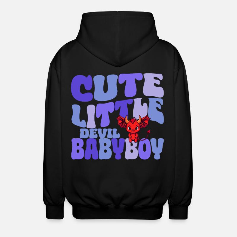 Babyboy - Cute little Devil - Unisex Kapuzenjacke - Schwarz