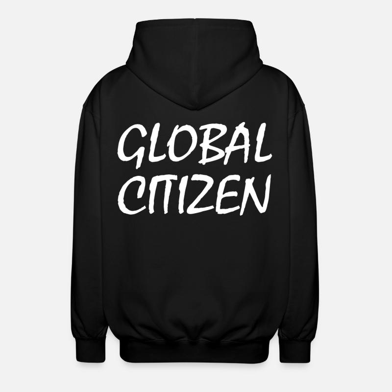 global citizen - Unisex Kapuzenjacke - Schwarz