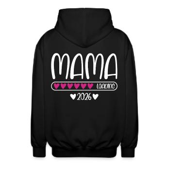 Mama 2026 loading - Unisex Kapuzenjacke - Schwarz - Hinten - AI Model Male 185 light (185cm)