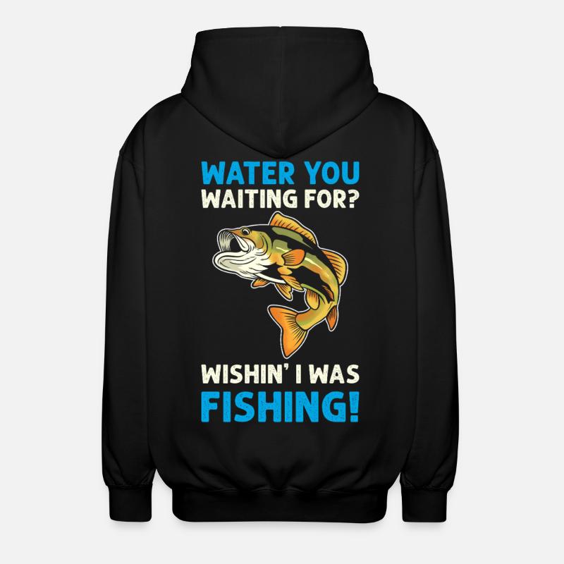 Pêche Pêche Poisson Appât Pêcheur - Veste à capuche unisexe - noir