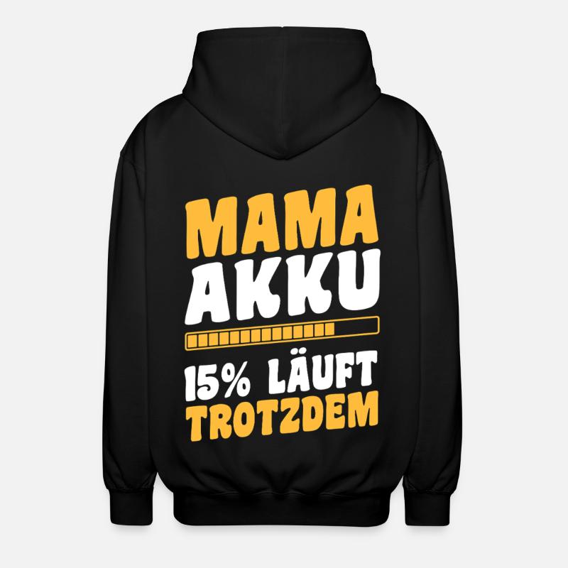Mère Équipe Maman - Veste à capuche unisexe - noir