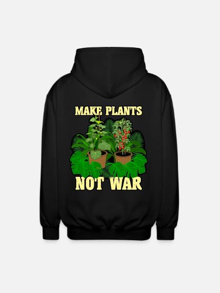 Plants Plants - Unisex Hooded Jacket - black