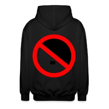 Contre la droite, contre les nazis - Veste à capuche unisexe - noir - Dos - AI Model Male 185 light (185cm)