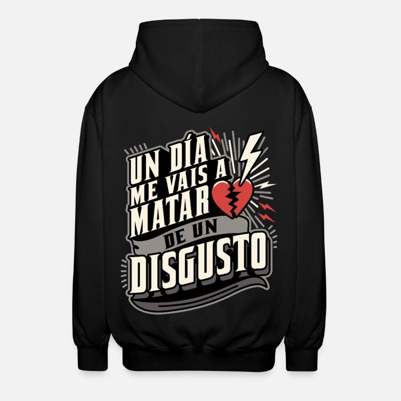 Was für ein Ekel - Unisex Kapuzenjacke - Schwarz