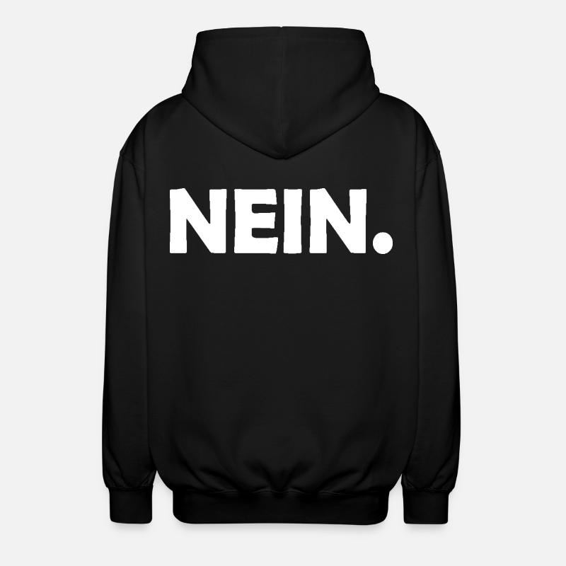 Nein - Unisex Kapuzenjacke - Schwarz