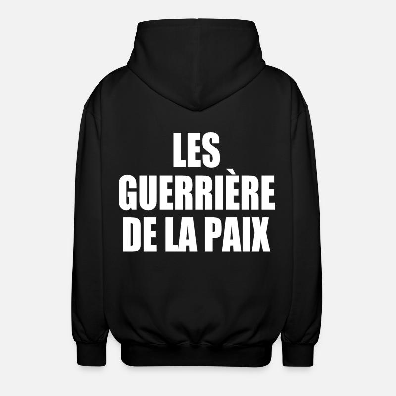 Die Krieger des Friedens - Unisex Kapuzenjacke - Schwarz