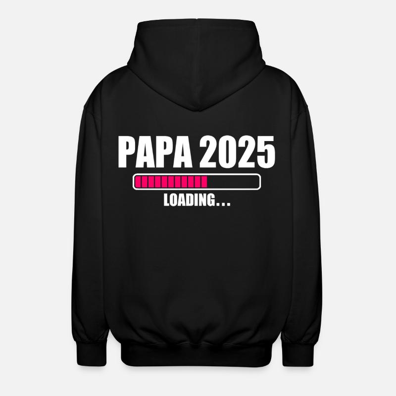 Papa 2025 - Unisex Kapuzenjacke - Schwarz