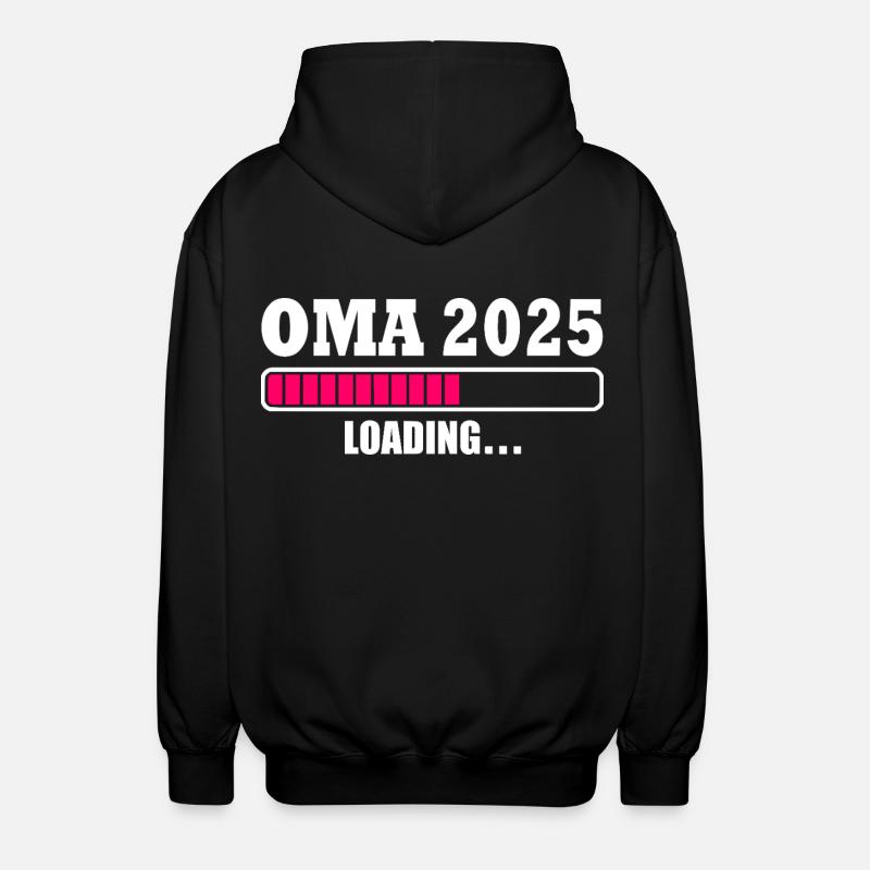Oma 2025 - Unisex Kapuzenjacke - Schwarz