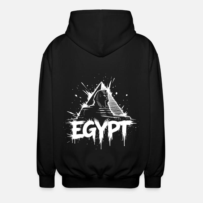 Pyramide du Sphinx d’Égypte - Veste à capuche unisexe - noir