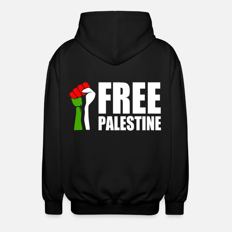 Free palestine - Veste à capuche unisexe - noir