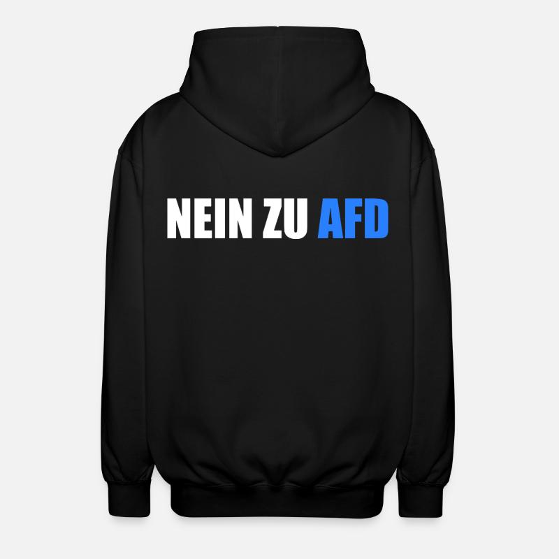 Non à afd - Veste à capuche unisexe - noir