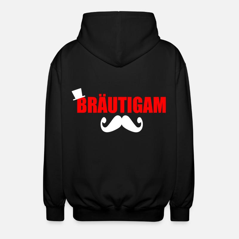 bräutigam - Unisex Kapuzenjacke - Schwarz