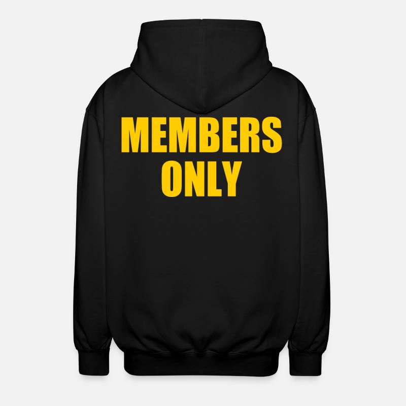 Members only - Unisex Kapuzenjacke - Schwarz