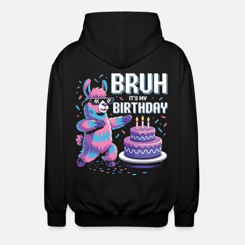 Fête d’anniversaire de lama - Veste à capuche unisexe - noir