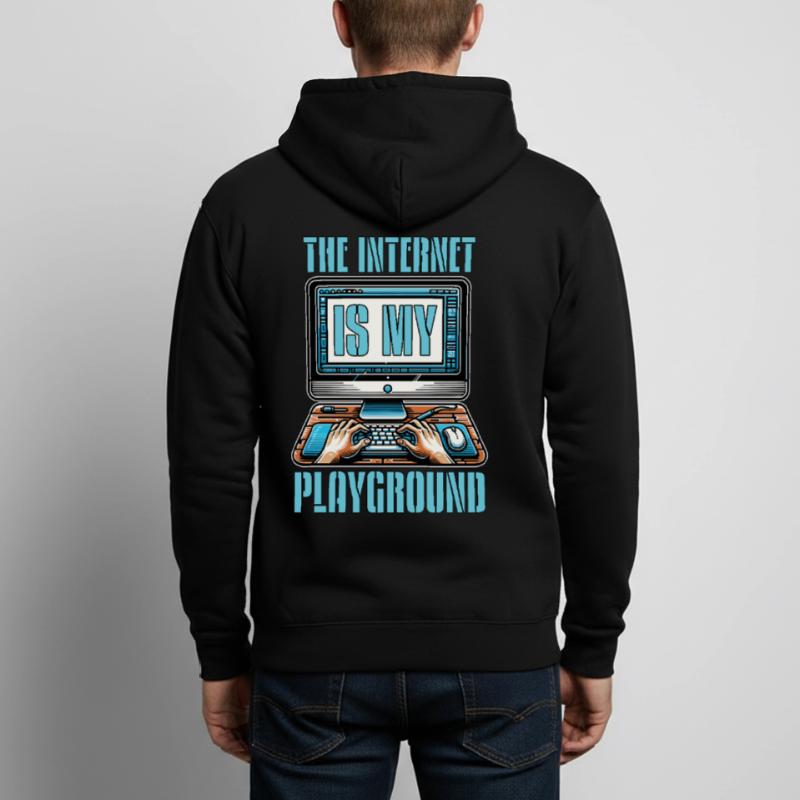 Coder The Internet Is My Playground Web Developer Unisex Kapuzenjacke