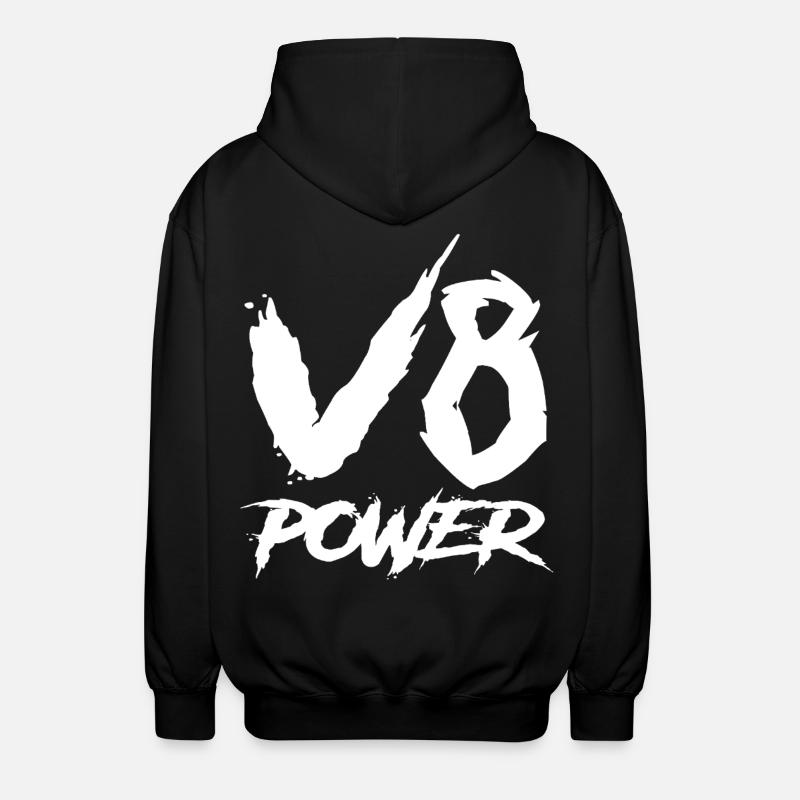Puissance du V8 - Veste à capuche unisexe - noir