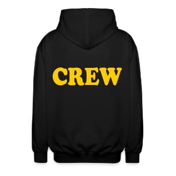 Crew - Veste à capuche unisexe - noir - Dos - AI Model Male 185 light (185cm)