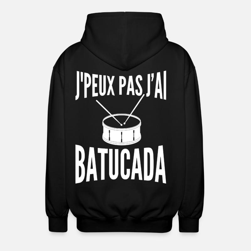 Batucada Schlagzeug | Samba - Unisex Kapuzenjacke - Schwarz