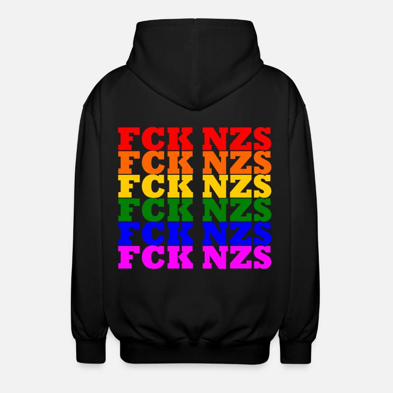 Fck nzs - Unisex Kapuzenjacke - Schwarz