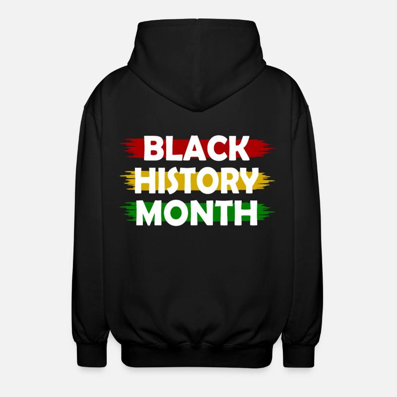 Black history month - Unisex Hooded Jacket - black