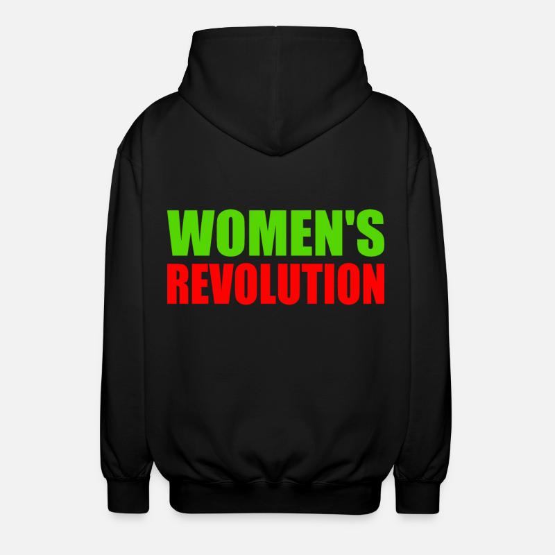 Womens revolution - Unisex Kapuzenjacke - Schwarz