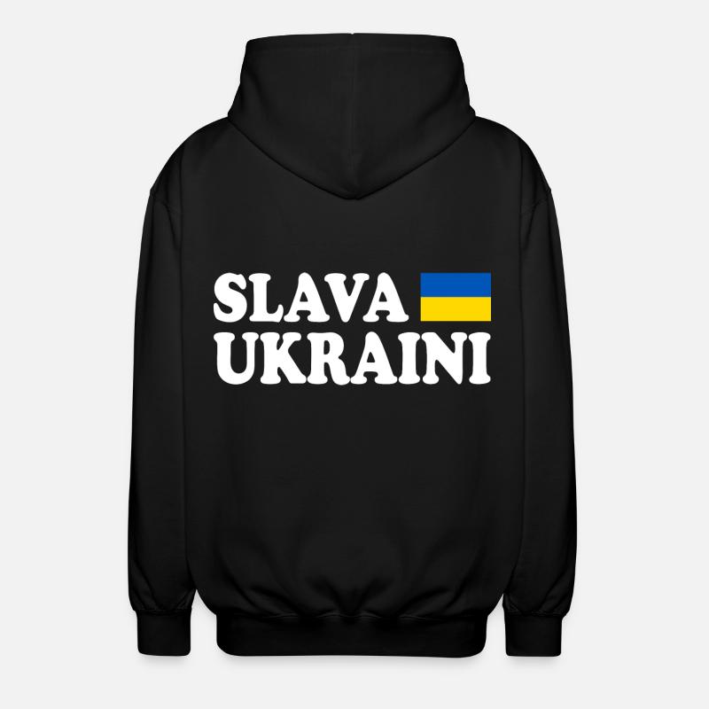 Slava ukraini - Veste à capuche unisexe - noir