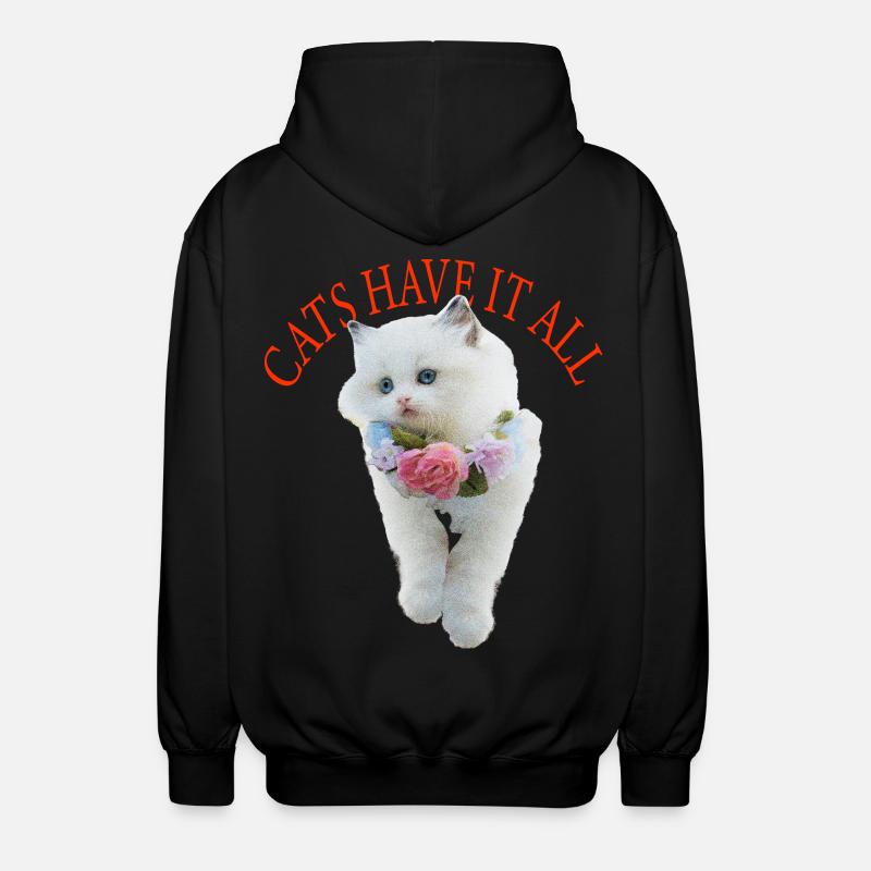 Chat impertinent - Veste à capuche unisexe - noir