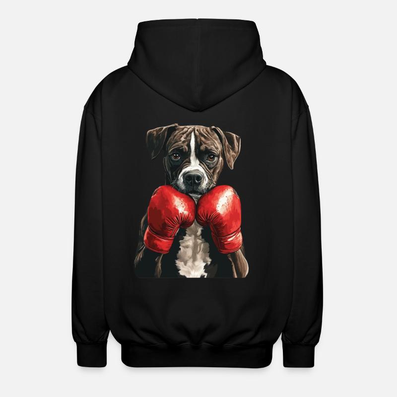 Hund - Unisex Kapuzenjacke - Schwarz