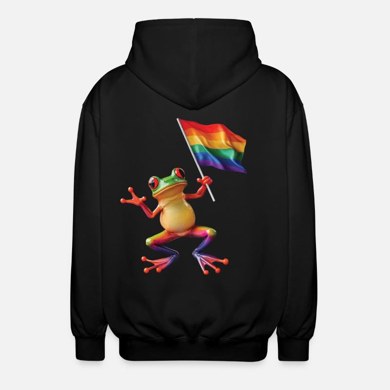 Frosch - Unisex Kapuzenjacke - Schwarz