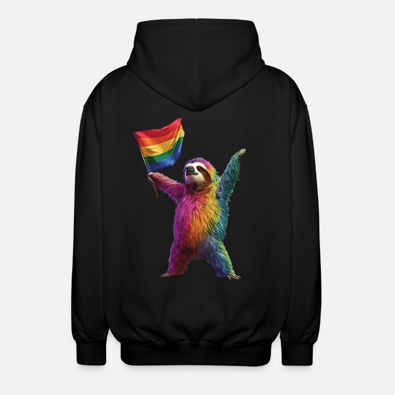 Faultier - Unisex Kapuzenjacke - Schwarz