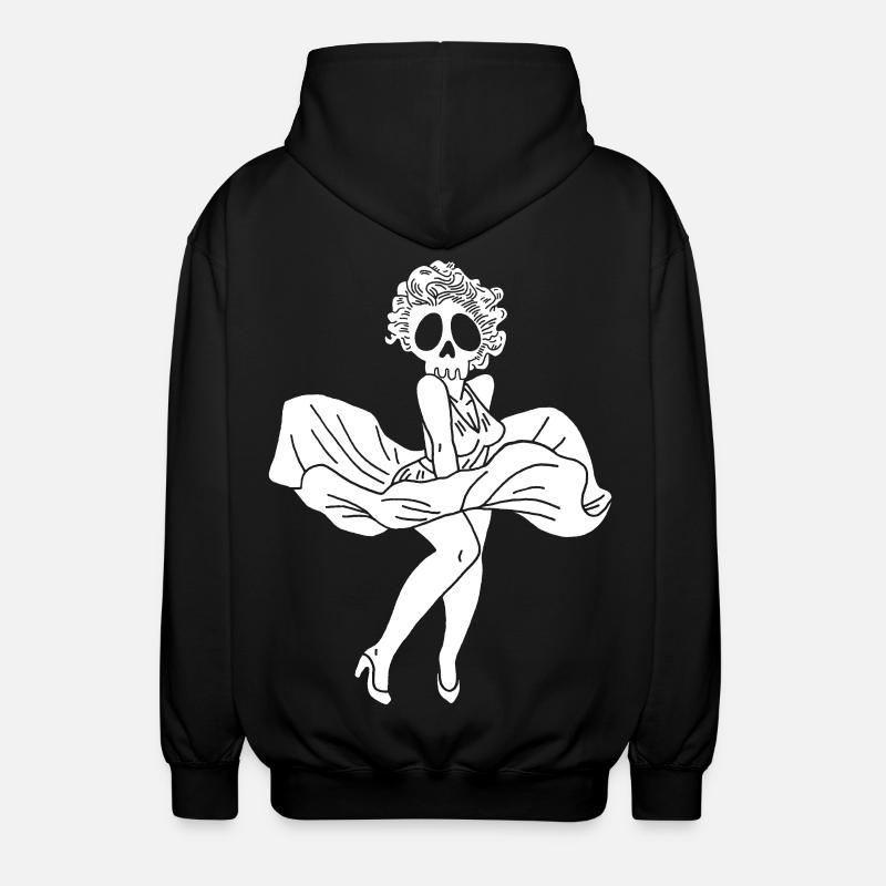 Fantôme de Marylin Monroe - Veste à capuche unisexe - noir